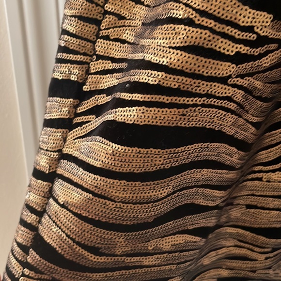 Alice and Olivia Inka Sequin Animal Print Sheath Dress Velvet reformation - Picture 7 of 11